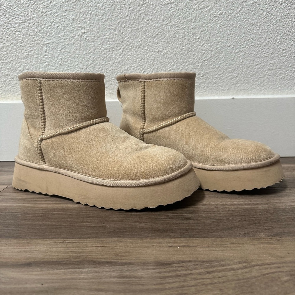 Altar'd State Cream Ankle Booties